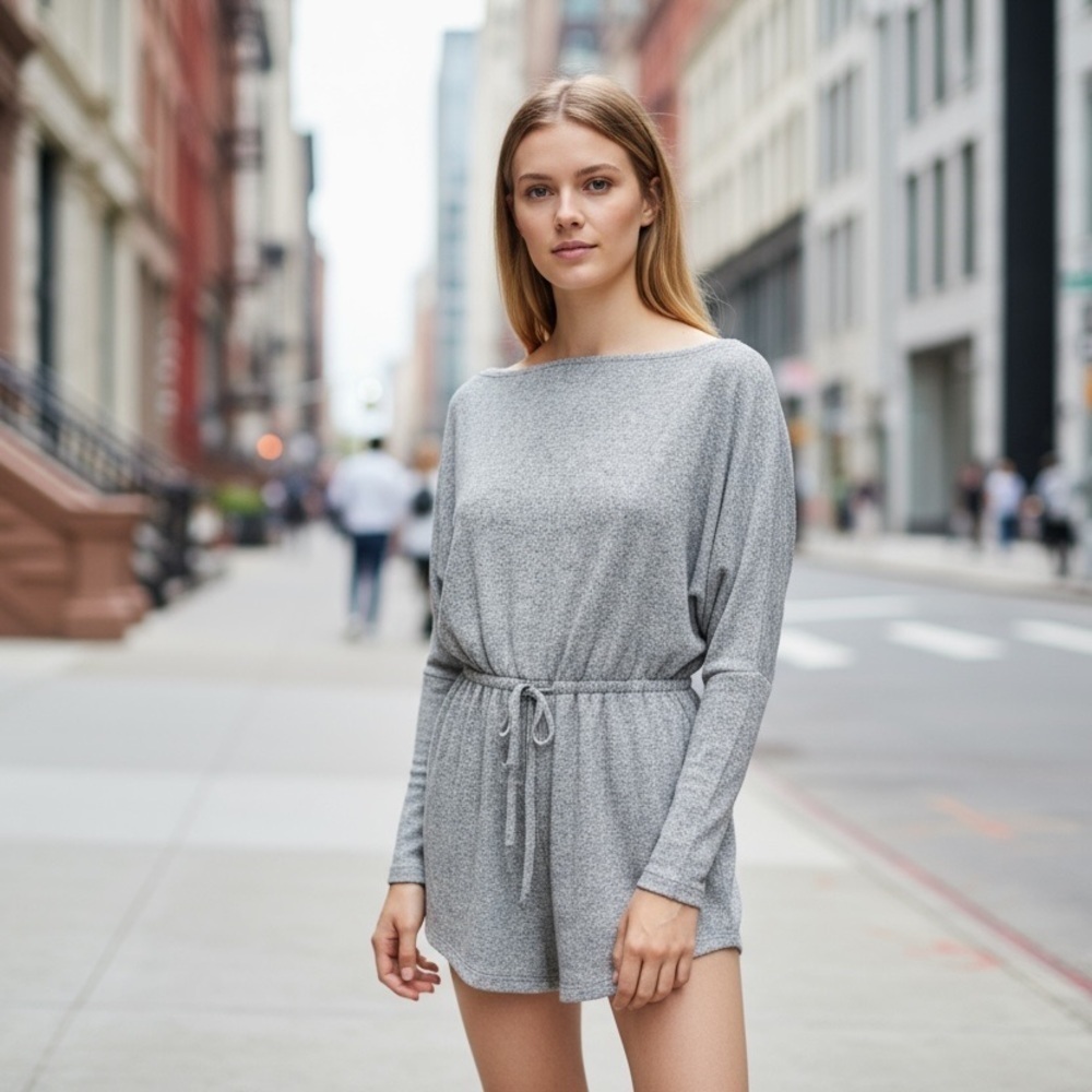 Cheire Los Angeles Grey Batwing Romper
New